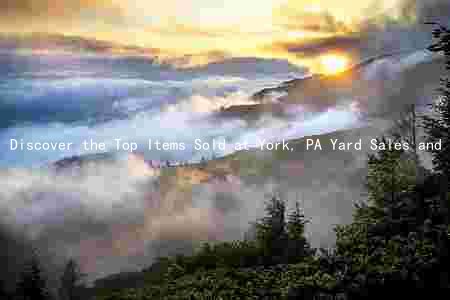 Discover the Top Items Sold at York, PA Yard Sales and Unlock the Bestals with Our Tips