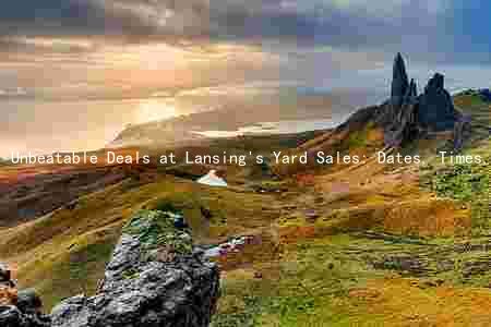Unbeatable Deals at Lansing's Yard Sales: Dates, Times, and Organizer Contact Info