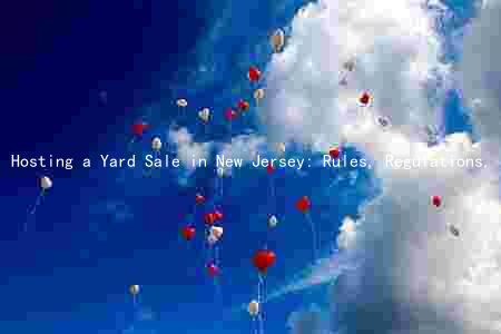 Hosting a Yard Sale in New Jersey: Rules, Regulations, Taxes, Restrictions, and Marketing Tips